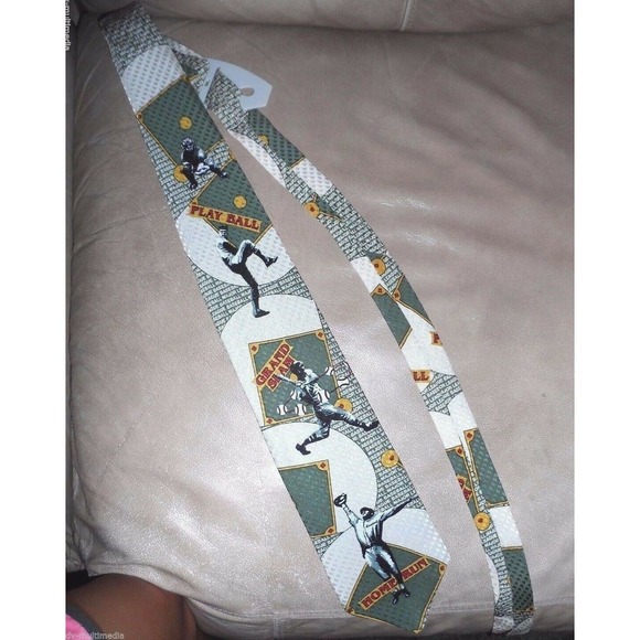 Ralph Marlin Other - Ralph Marlin MLB Baseball‎ Silk Neck Tie ~~ ~NEW~